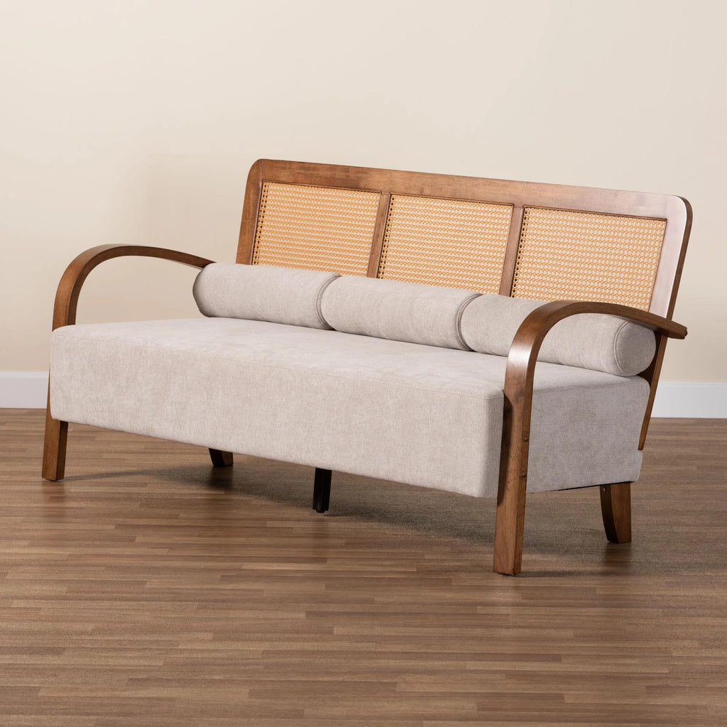 Walnut Brown Sofa S8408