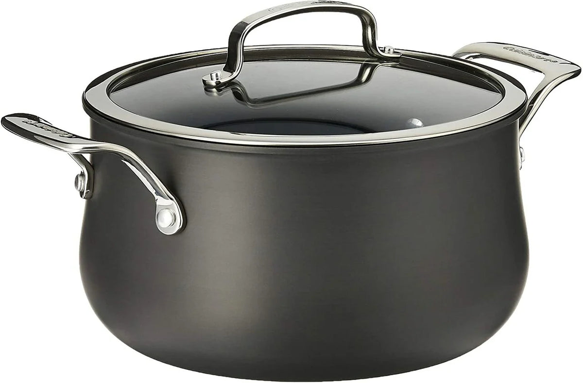 5-quart Hard Anodized Dutch Oven with Glass Cover D3247
