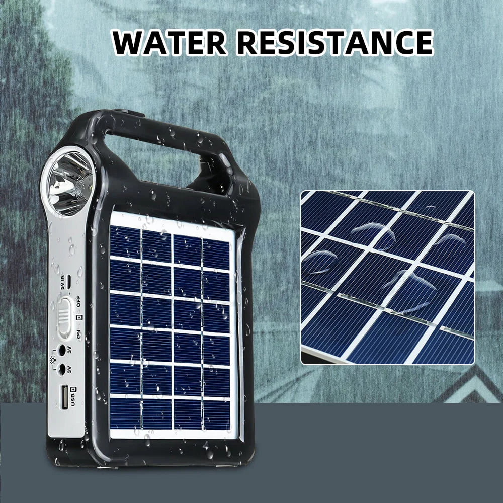 Portable Solar Power Station with Flashlights B47232