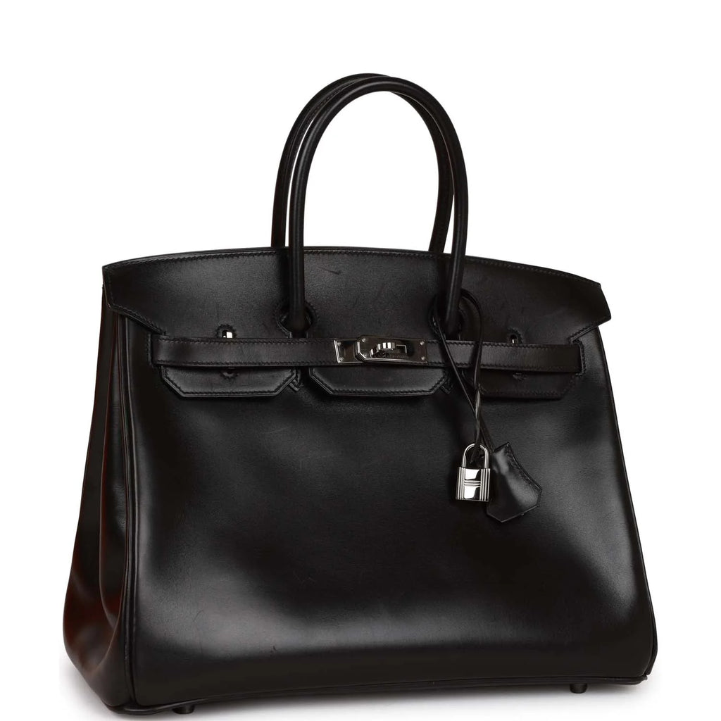 Black Box Leather Birkin 35 S3306