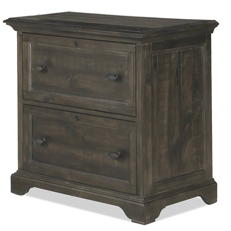 Weathered Peppercorn 2 Drawer Lateral File Cabinet H27579