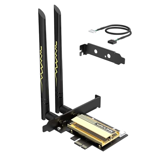 PCIe WiFi 6E Tri-Band AX5400 Wireless Network Card with Bluetooth 5.3 P59901