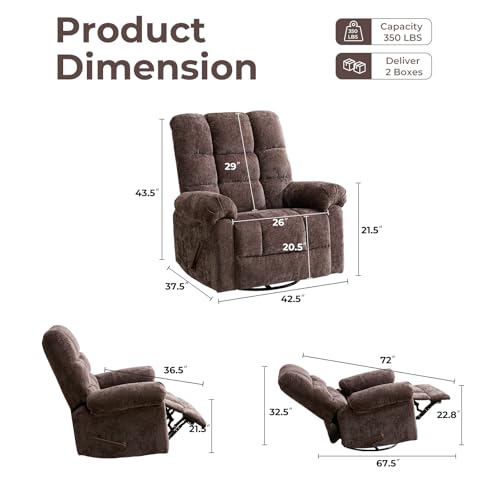 Beige Oversized Power Lift Recliner Chair with Massage and Heat F19124