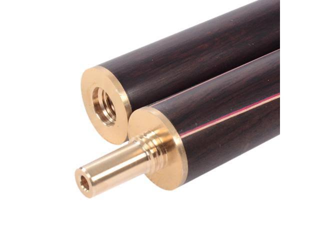 Classic Handmade Rosewood 3/4 Piece Snooker Cue with Black Cue Case and Aluminum Telescope Extension N38069