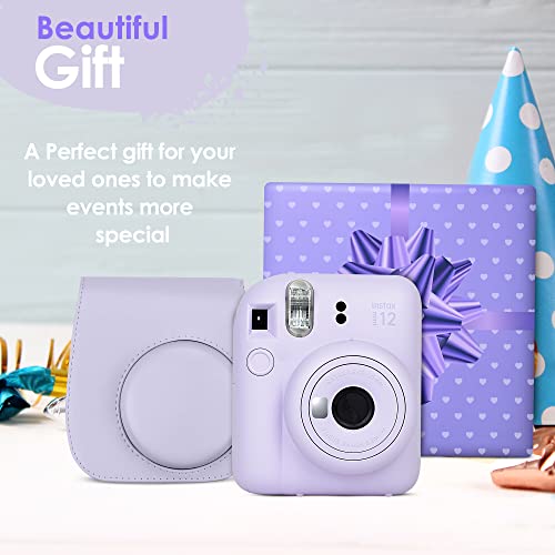 Lilac Purple Instant Camera with 60 Sheets Instant Film Bundle V7737