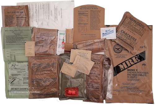 Variety Pack of 12 MRE Meals Ready to Eat with Flameless Heater M19272