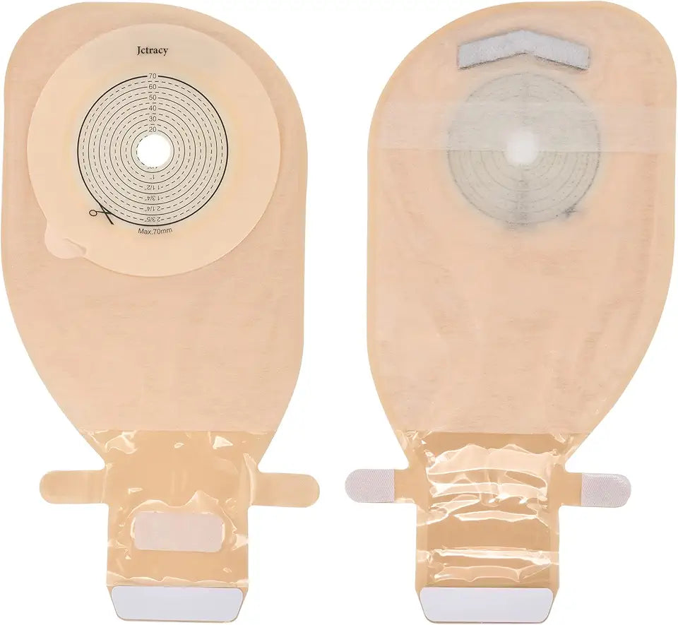 20PCS One-Piece Cut to Fit Drainable Ostomy Bags B104199