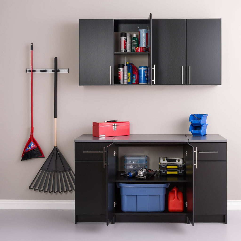 5 PC Black Storage Cabinet Set J8649