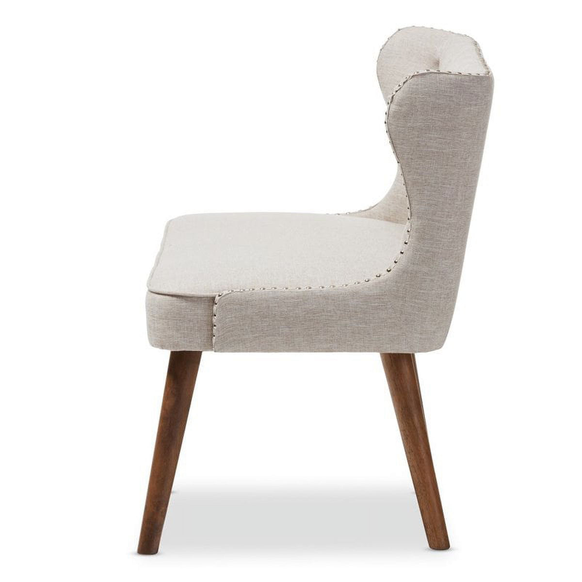 Mid-Century Upholstered 2-Seater Loveseat in Brown O3346