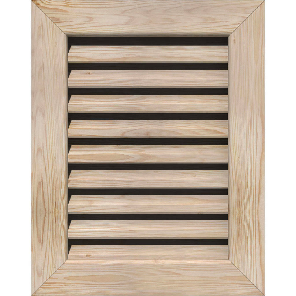 Unfinished Functional Vertical Gable Vent M2153