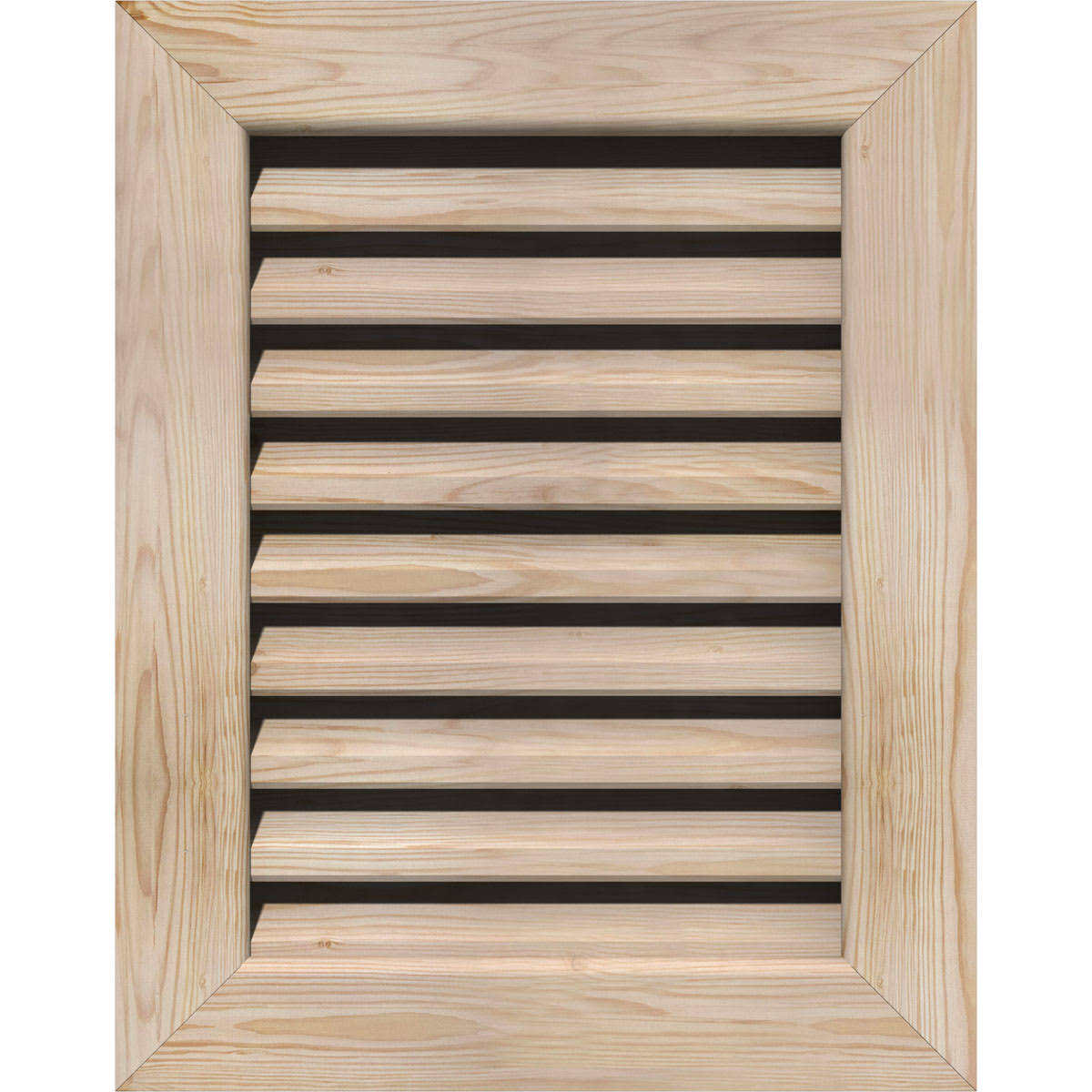 Unfinished Functional Vertical Gable Vent M2153