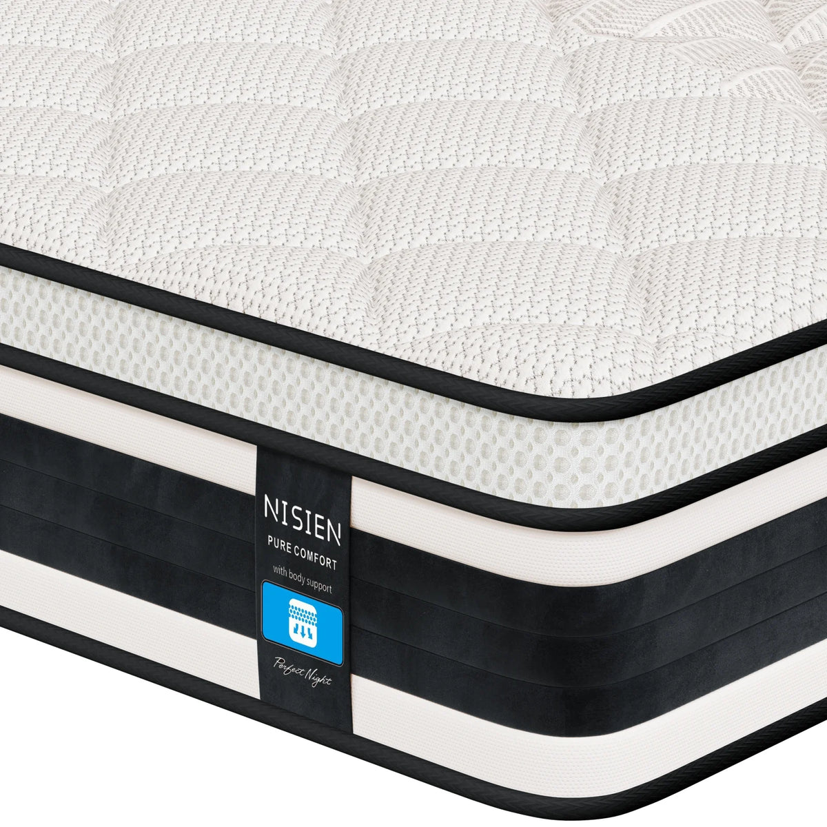 Queen Size 10 Inch Gel Memory Foam Hybrid Mattress Y38902