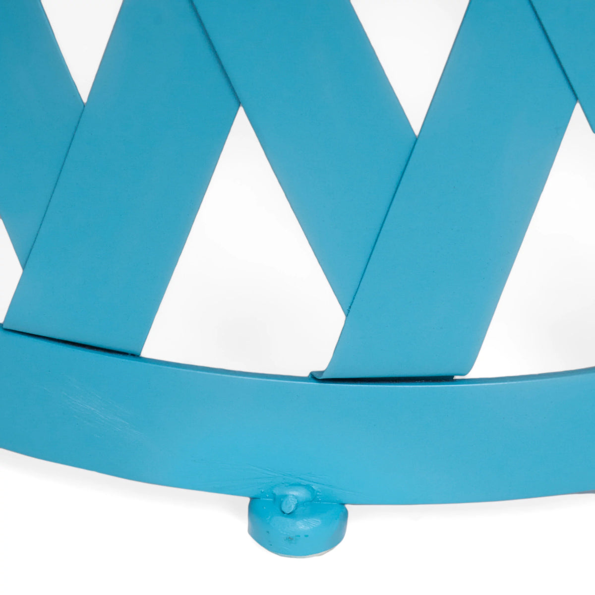 Matte Blue Iron Side Tables Set of 2 B107053