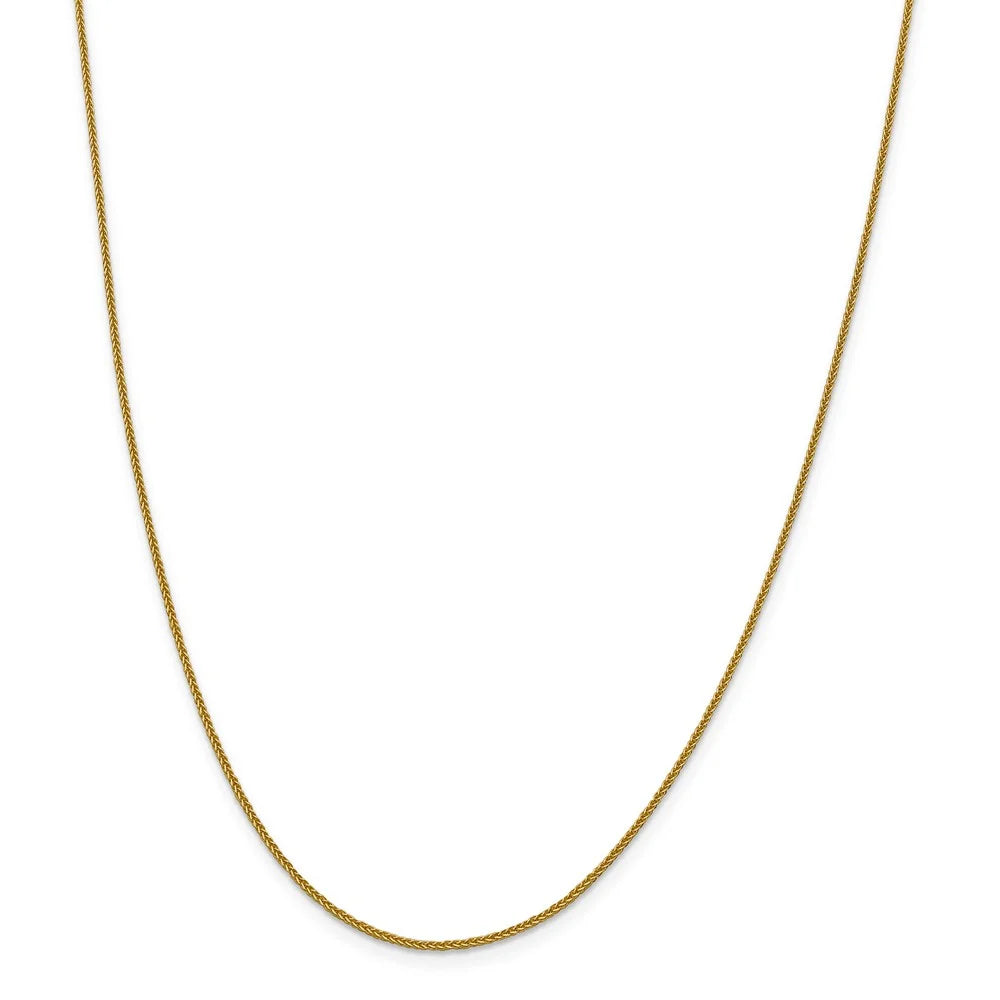 14kt Yellow Gold 16 inch Diamond Cut Wheat Chain O1849