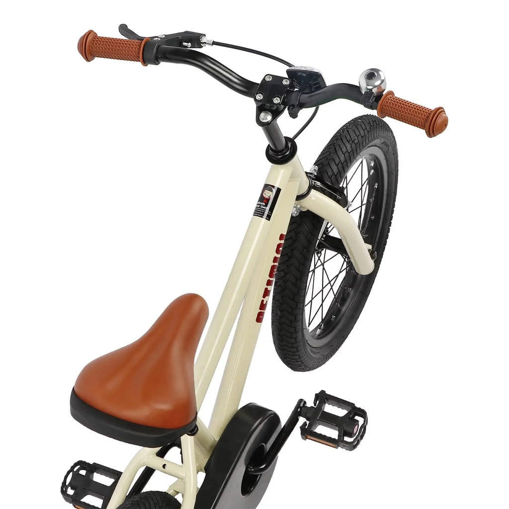 16 Inch Beige Kids Bike with Training Wheels G899