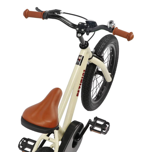 16 Inch Beige Kids Bike with Training Wheels G899