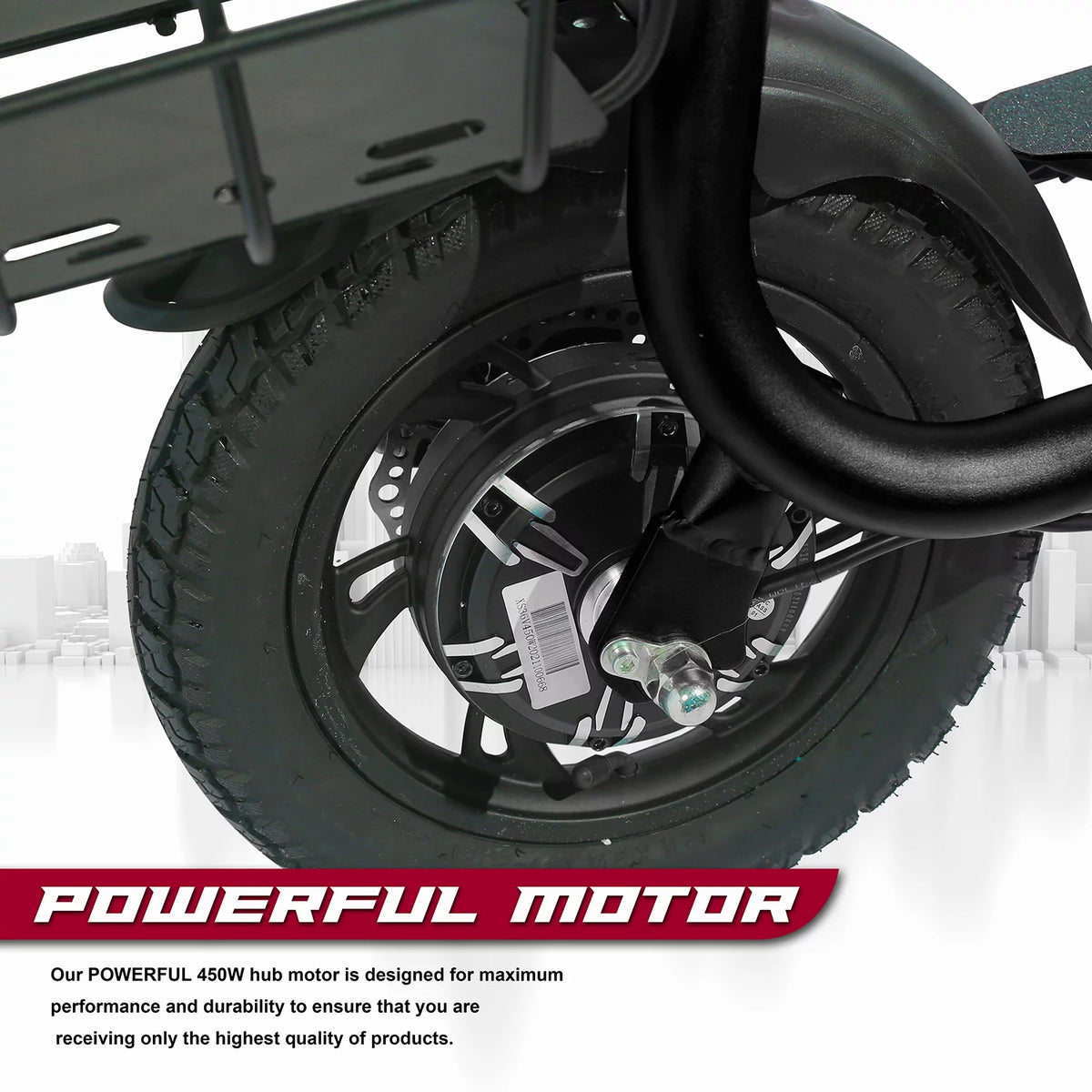 Foldable Electric Scooter with Seat and Carry Basket V777769