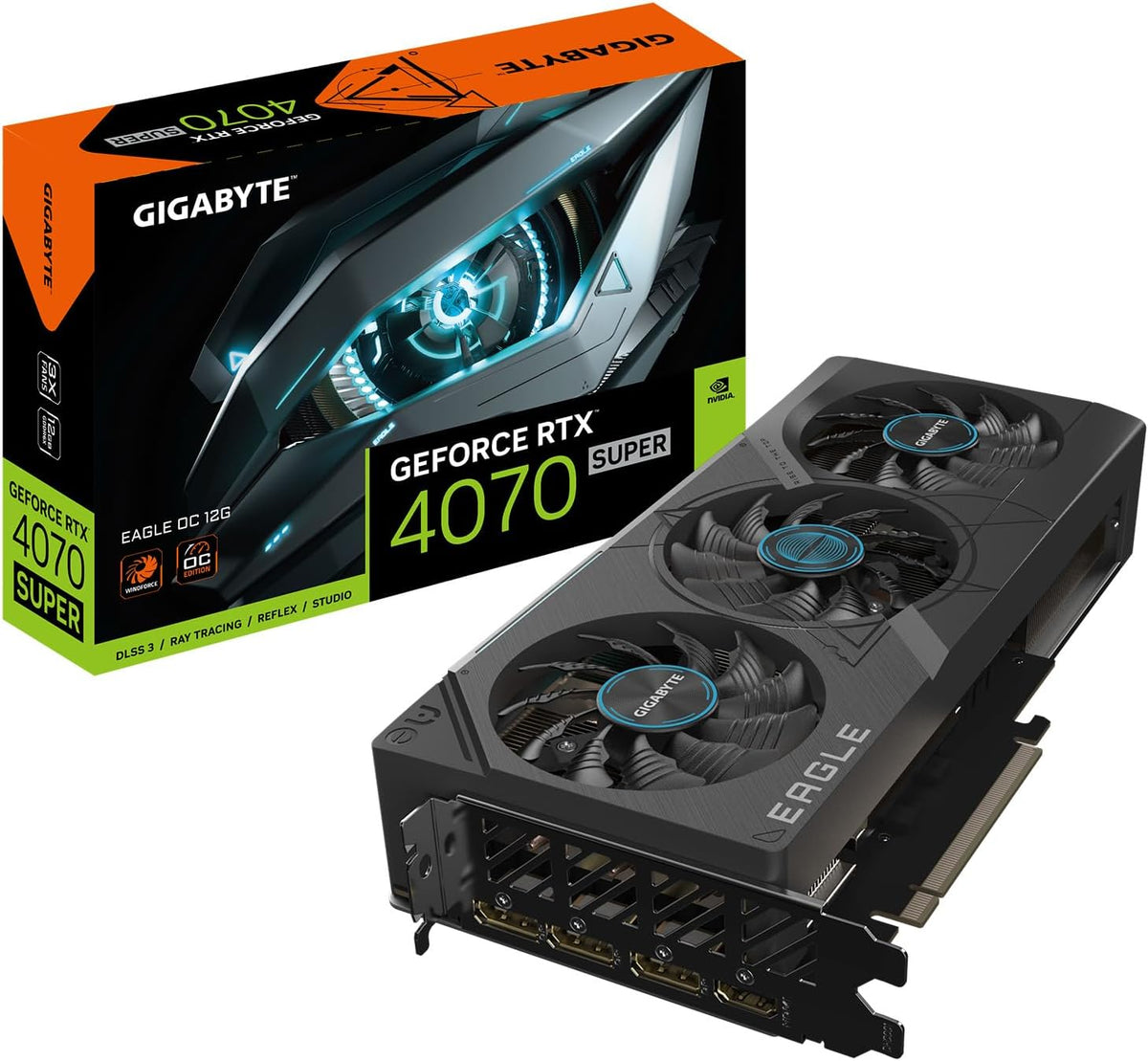 GeForce RTX 4070 Super 12G Graphics Card with 3X WINDFORCE Fans Z780