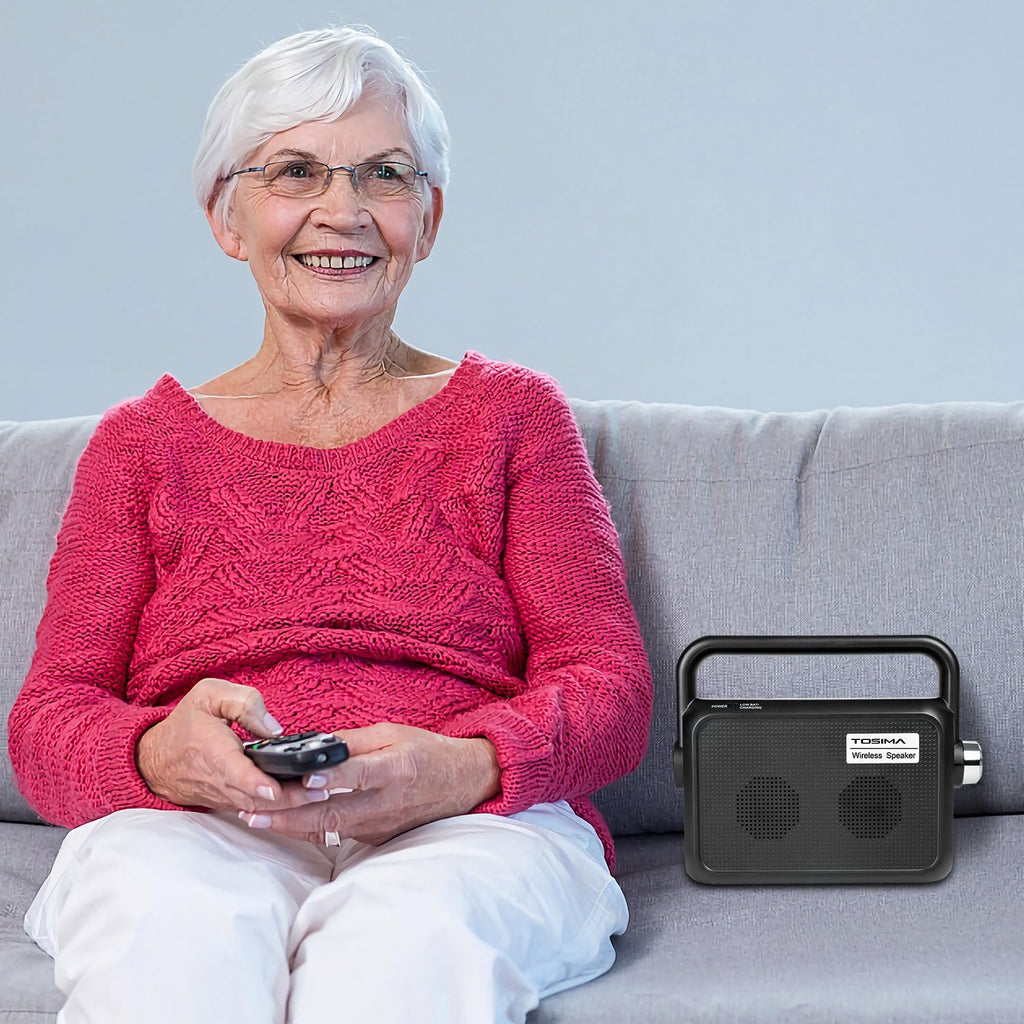 Portable Wireless TV Speakers with Headset Jack R4502