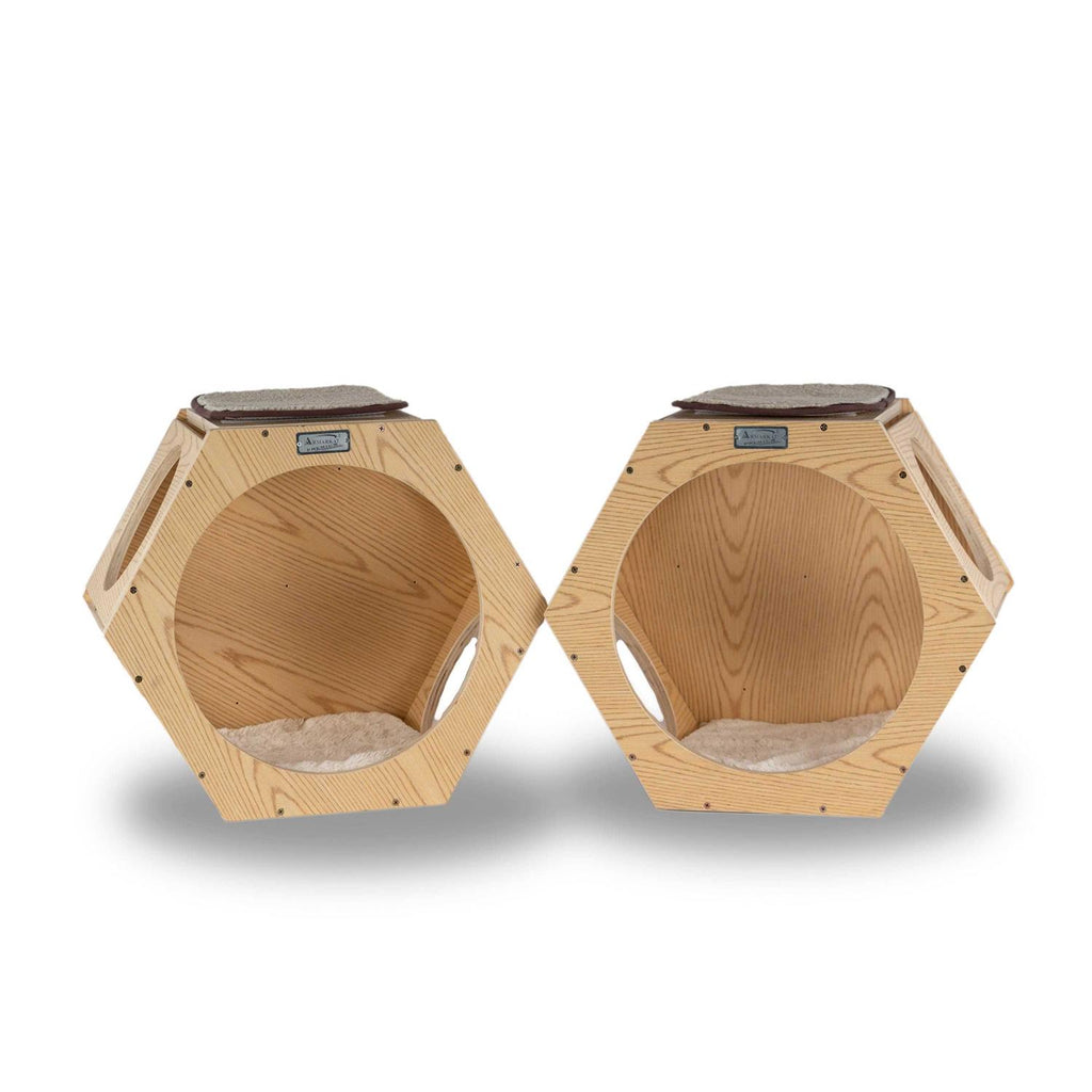 Set of Two Natural Wood Wall Tree Additions B627634