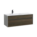 48 in. Havana Oak Wall Mount Bathroom Vanity V98934