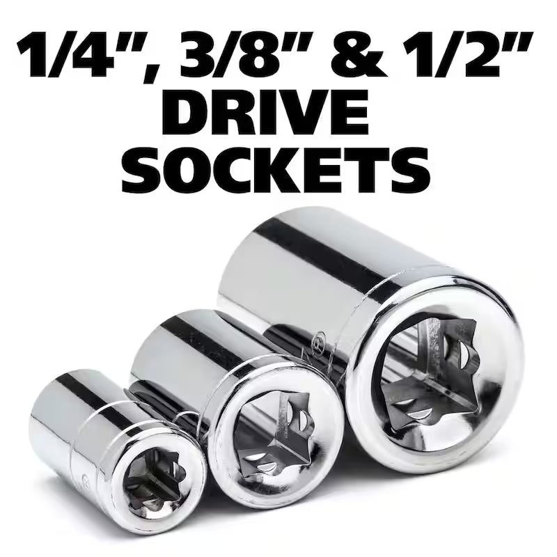 1/4 in., 3/8 in., and 1/2 in. Drive Mechanics Tool Set (713-Piece) E207633