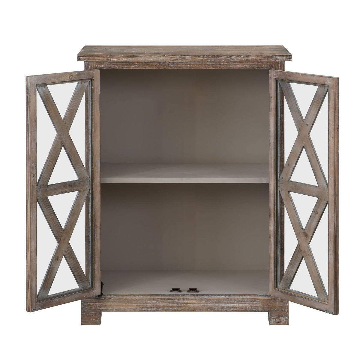Antique Brown Accent Cabinet Z351