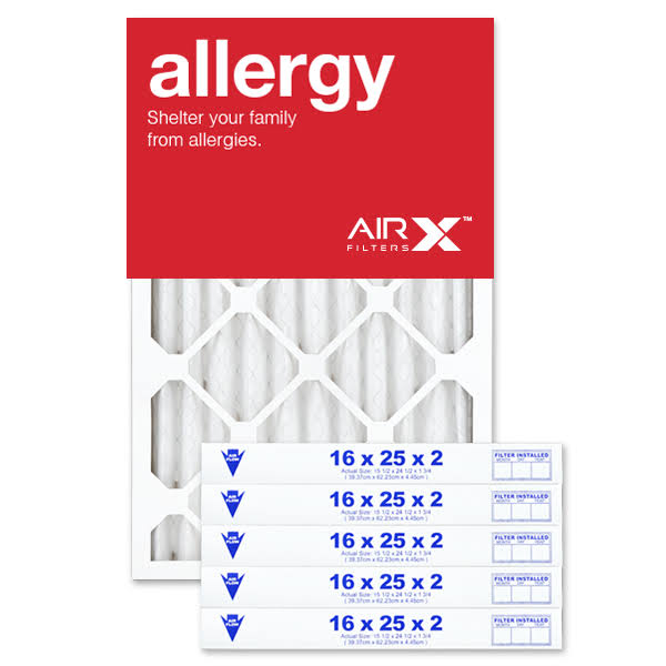 16x25x2 MERV 11 Pleated HVAC Air Filter 6-Pack W399880