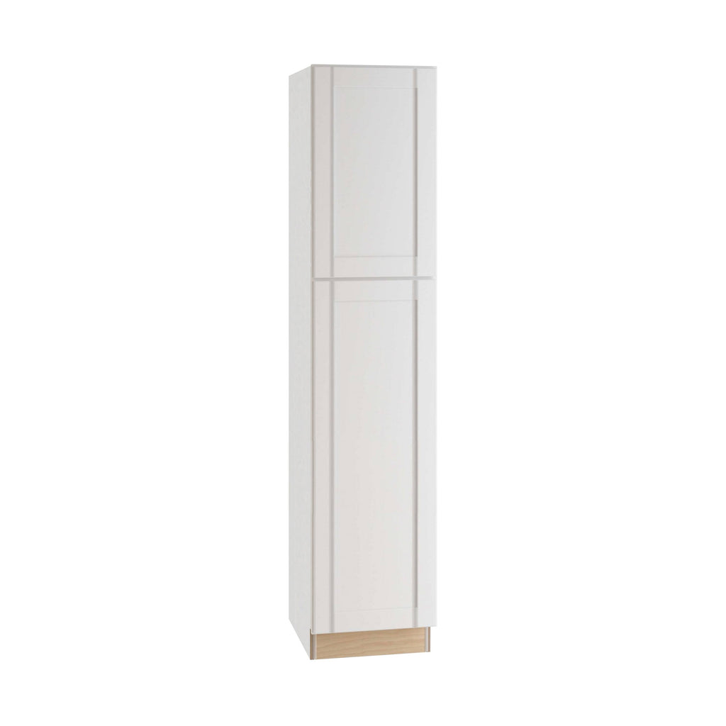 White Shaker Plywood 18 in. x 84 in. x 24 in. Pantry Cabinet D6133
