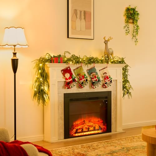 9FT Prelit Norfolk Pine Garland with Lights K6853