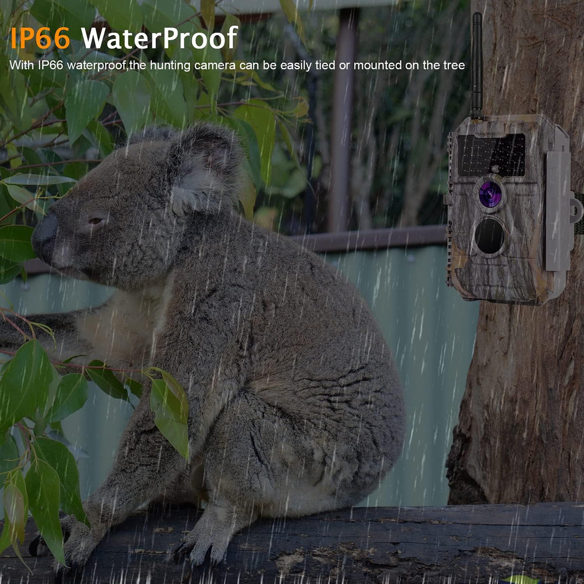 24MP 1296P No Glow Night Vision Motion Activated Waterproof Game Camera H4268