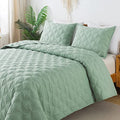 Twin Size Teal Summer Quilt Comforter 2 Pieces E1765
