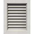 Primed Functional Rough Saw Vertical Gable Vent T363