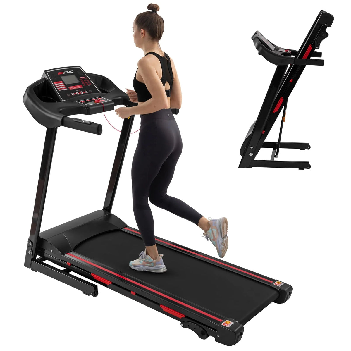 3.5 HP Compact Folding Treadmill 330 LB Capacity X530