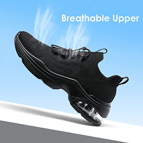 Slip-on Air Cushion Slip Resistant Walking Sneakers J8394