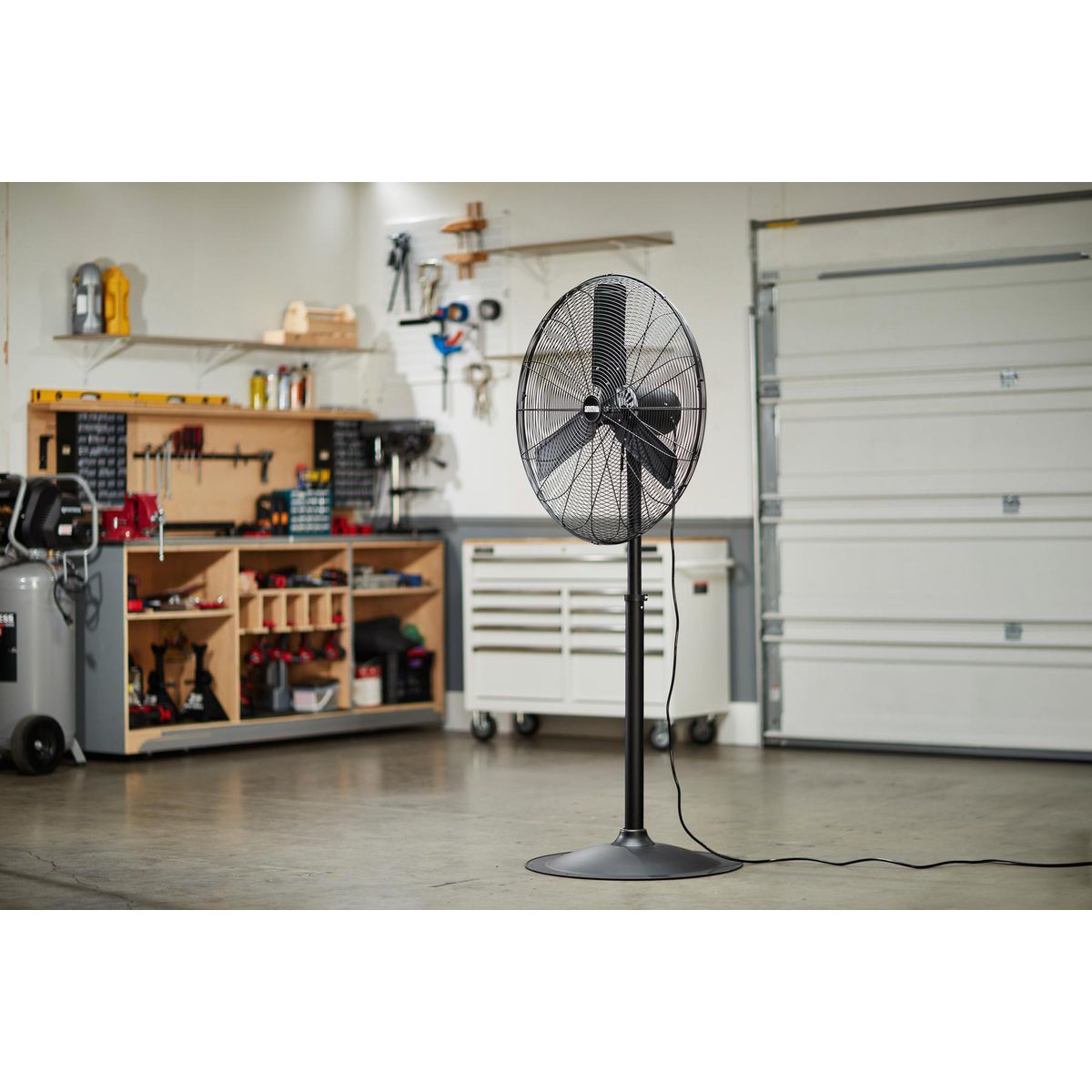 30 in. 3-Speed Pedestal Shop Fan F353249