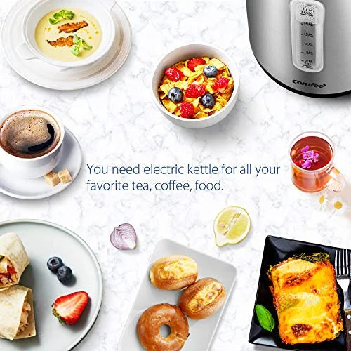 Stainless Steel Cordless Electric Kettle 1500W 1.7 Liter I393703