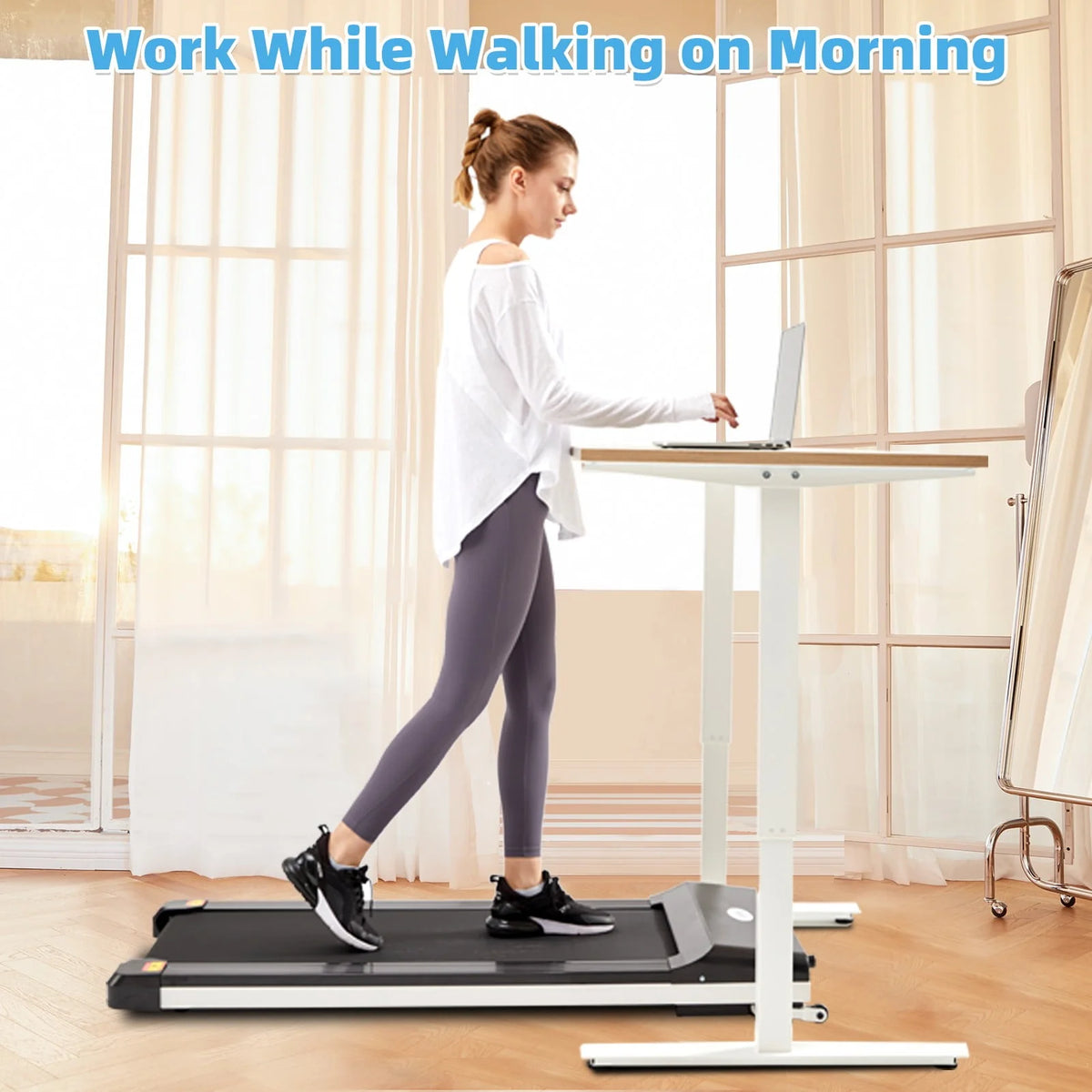 1.5 HP Portable Flat Treadmill Q84881