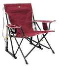 Portable Folding Rocking Camping Chair with Drink Holder J376381