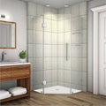 Stainless Steel Frameless Neo-Angle Shower Enclosure H540504