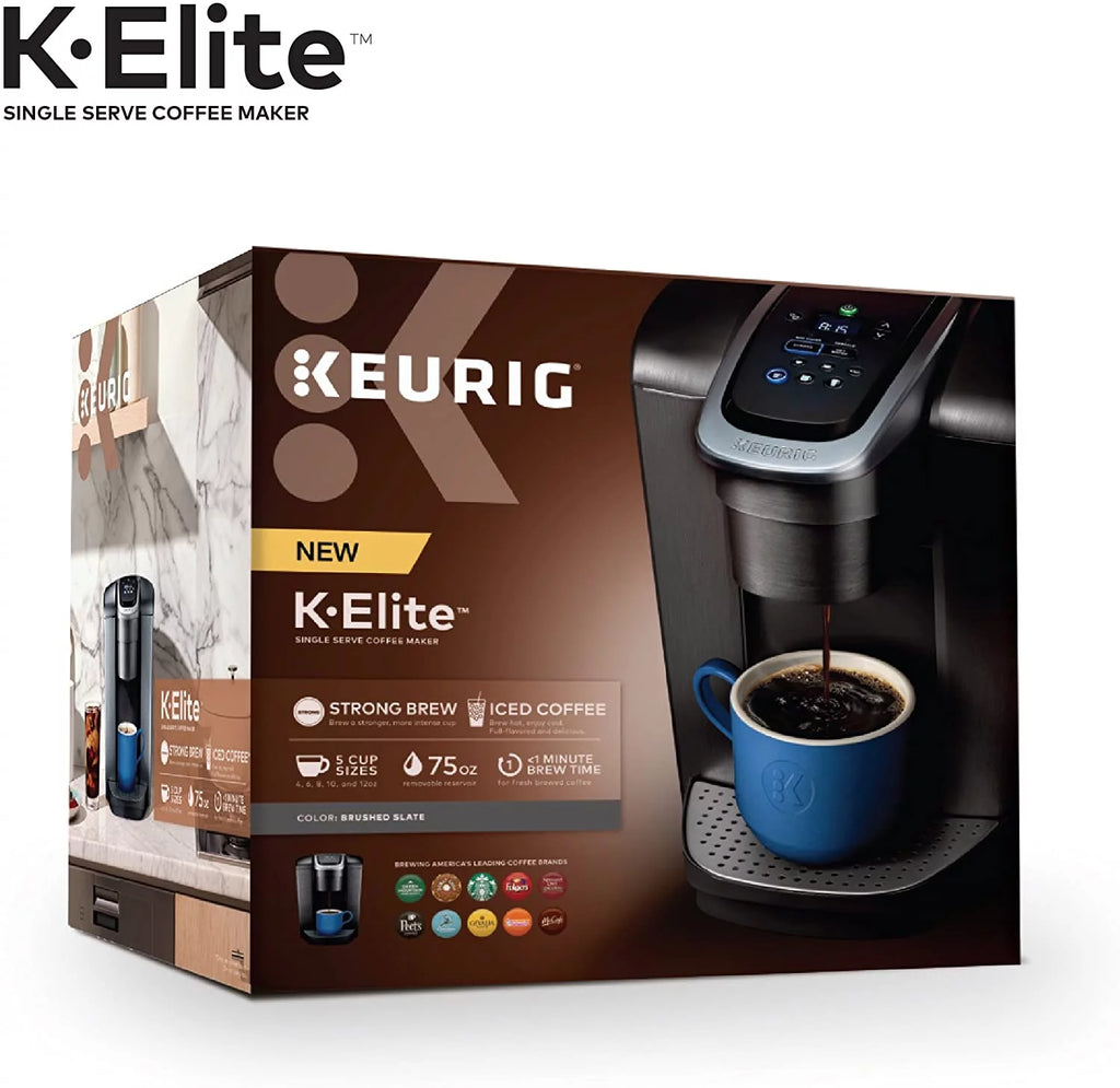 Brushed Slate Single Serve K-Cup Pod Coffee Maker V23584