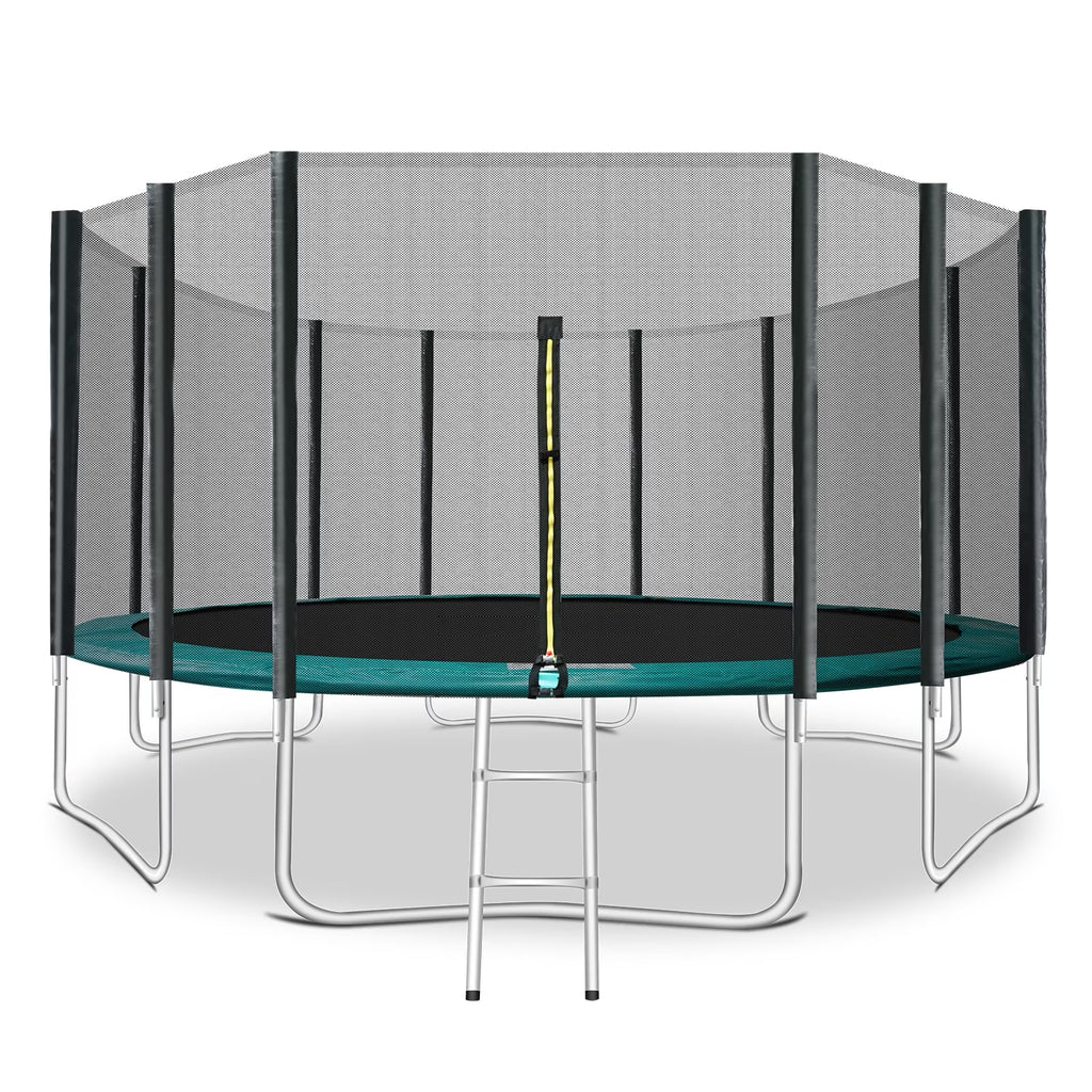 16 FT Trampoline with Safety Enclosure Net and Ladder E179206