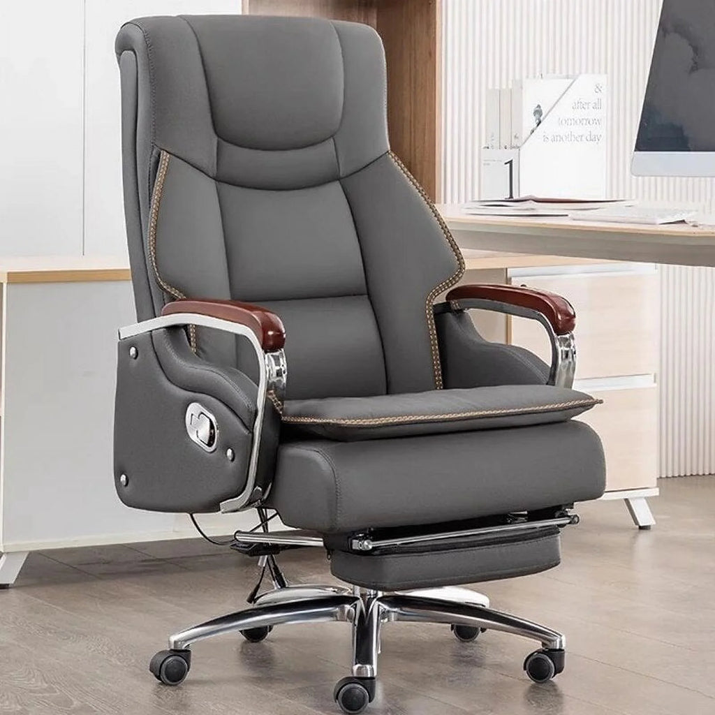 Leather Office Chair with Wheels C432917