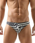 Mens Swim Briefs American Flag Swimwear C49879