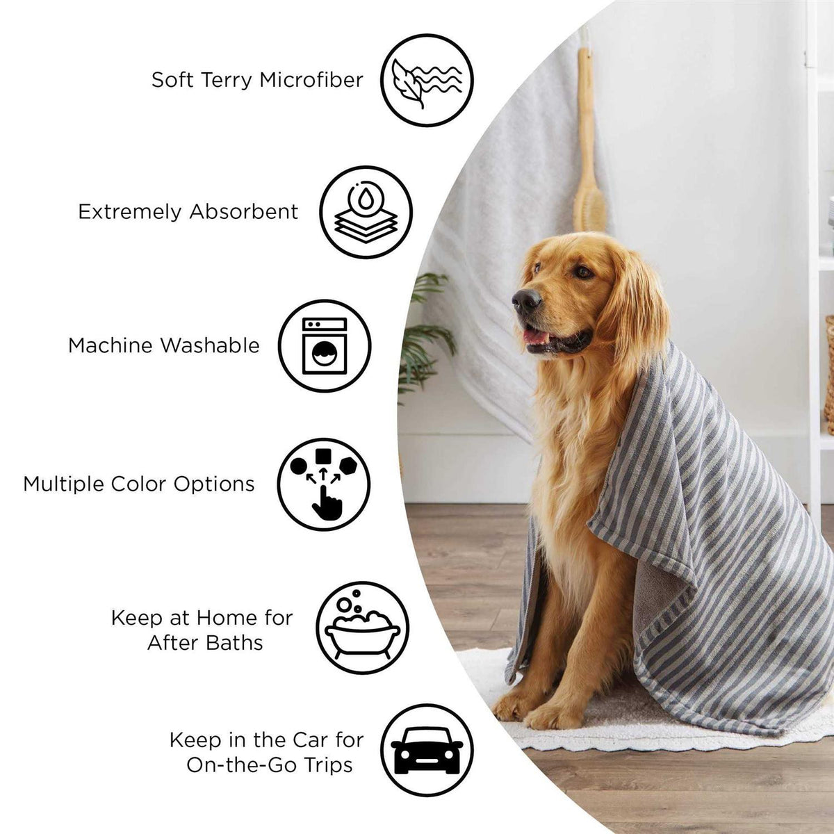 Red Embroidered Paw Pet Towel O461