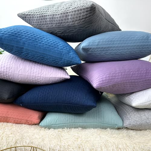 Pack of 2 Super Soft Patterned Red Cushion Covers 18 x 18 inch T52794