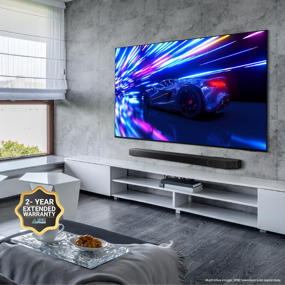 11.1.4ch Soundbar with Wireless Dolby Atmos Audio, Rear Speaker Included C1436