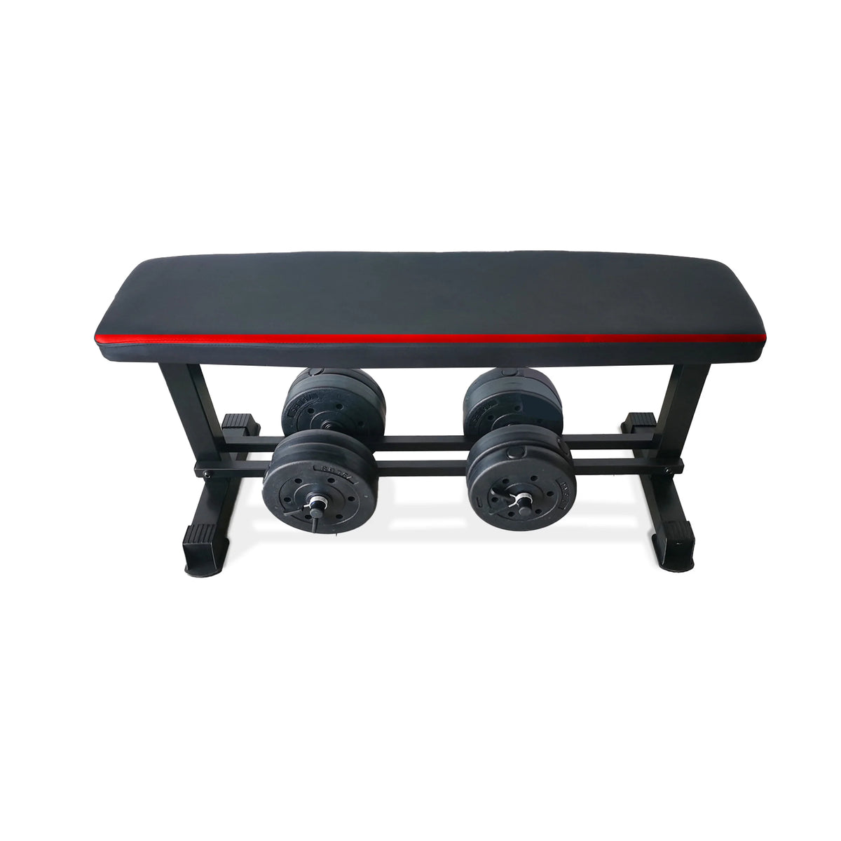 Flat Weight Bench & 50 lb Adjustable Dumbbell Set E5466