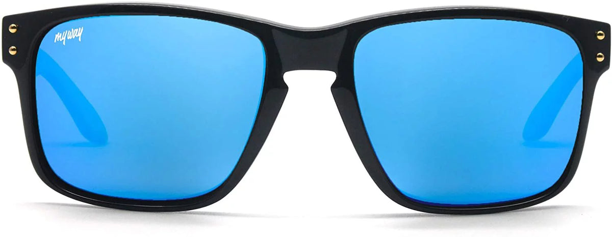 Italian Style Unisex Sunglasses Blue Mirror N580422