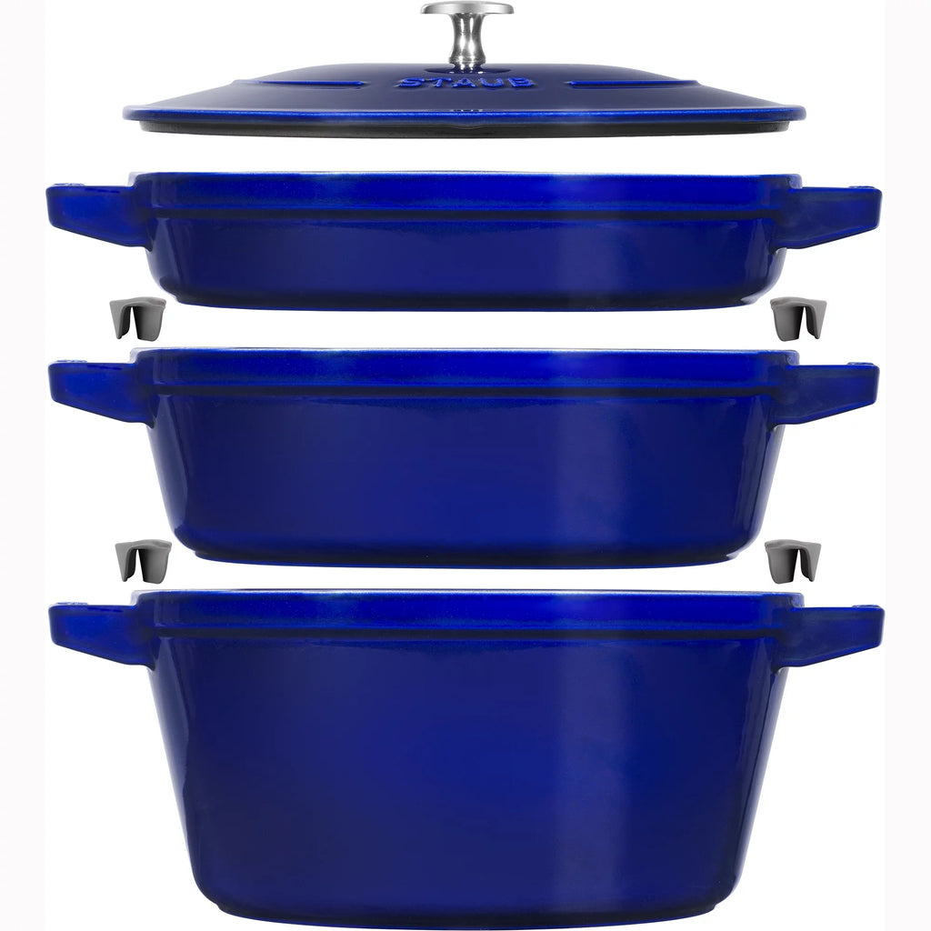 Dark Blue 4-pc Cast Iron Cookware Set D107011